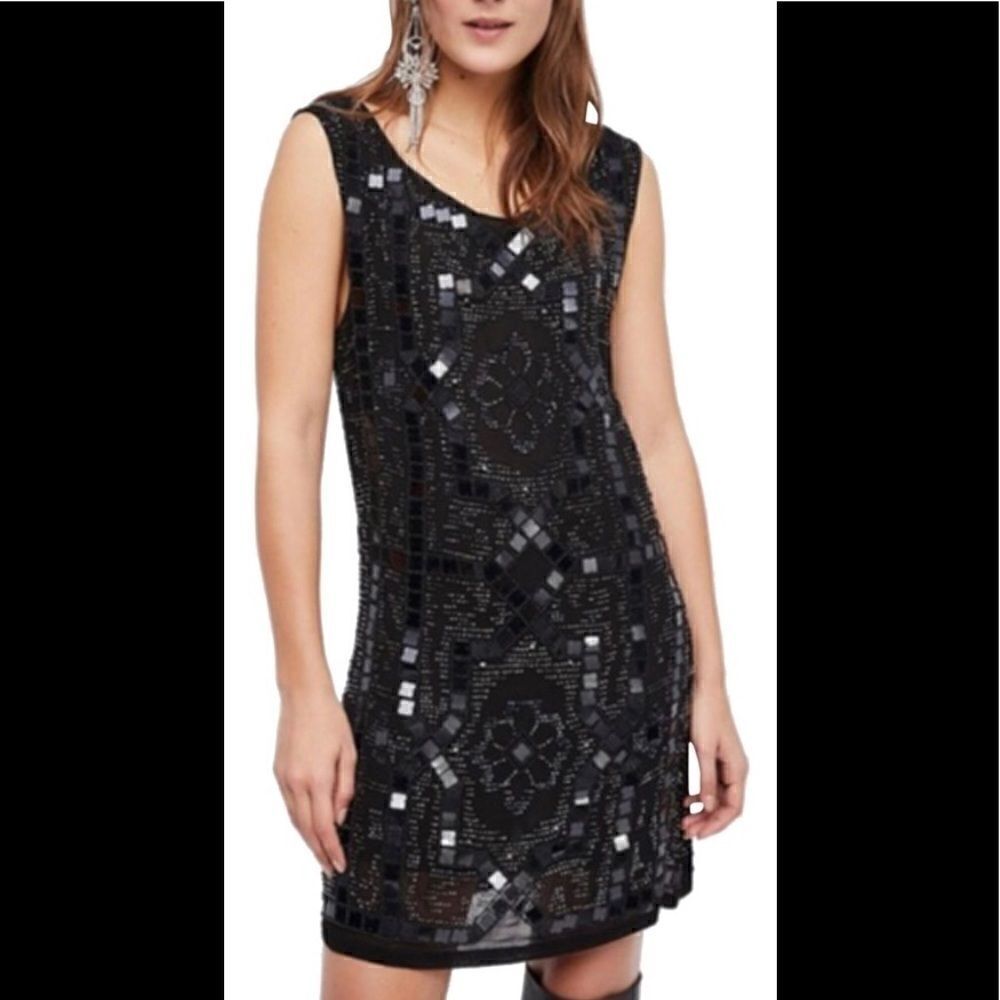 Free People Speakeasy sequined dress. RUNS SMALL